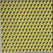 Yin Yangs Yellow 7.5"x7.5" 900 squares 30x30 printed and perforated by John Blackburn