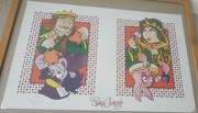 King & Queen by James Cements Rare untrimmed sheet Signed