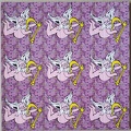 Blotter Art Flying Jerry 9 Panel purple